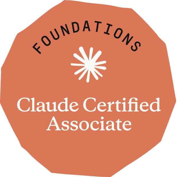 Claude Certified Associate - Foundations credential badge