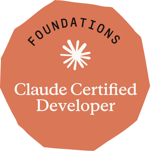 Claude Certified Developer - Foundations credential badge